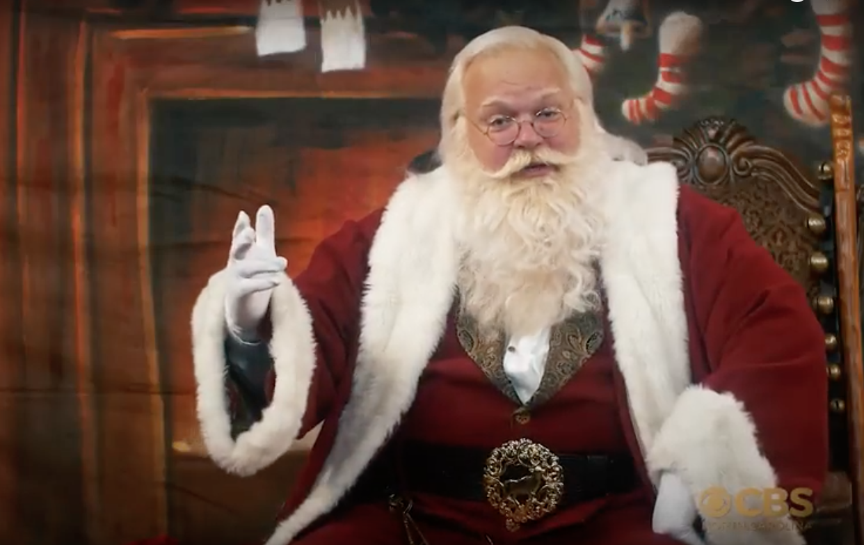 Santa in a video still
